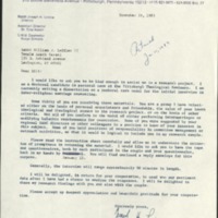 B'nai B'rith Letter, December 12, 1983